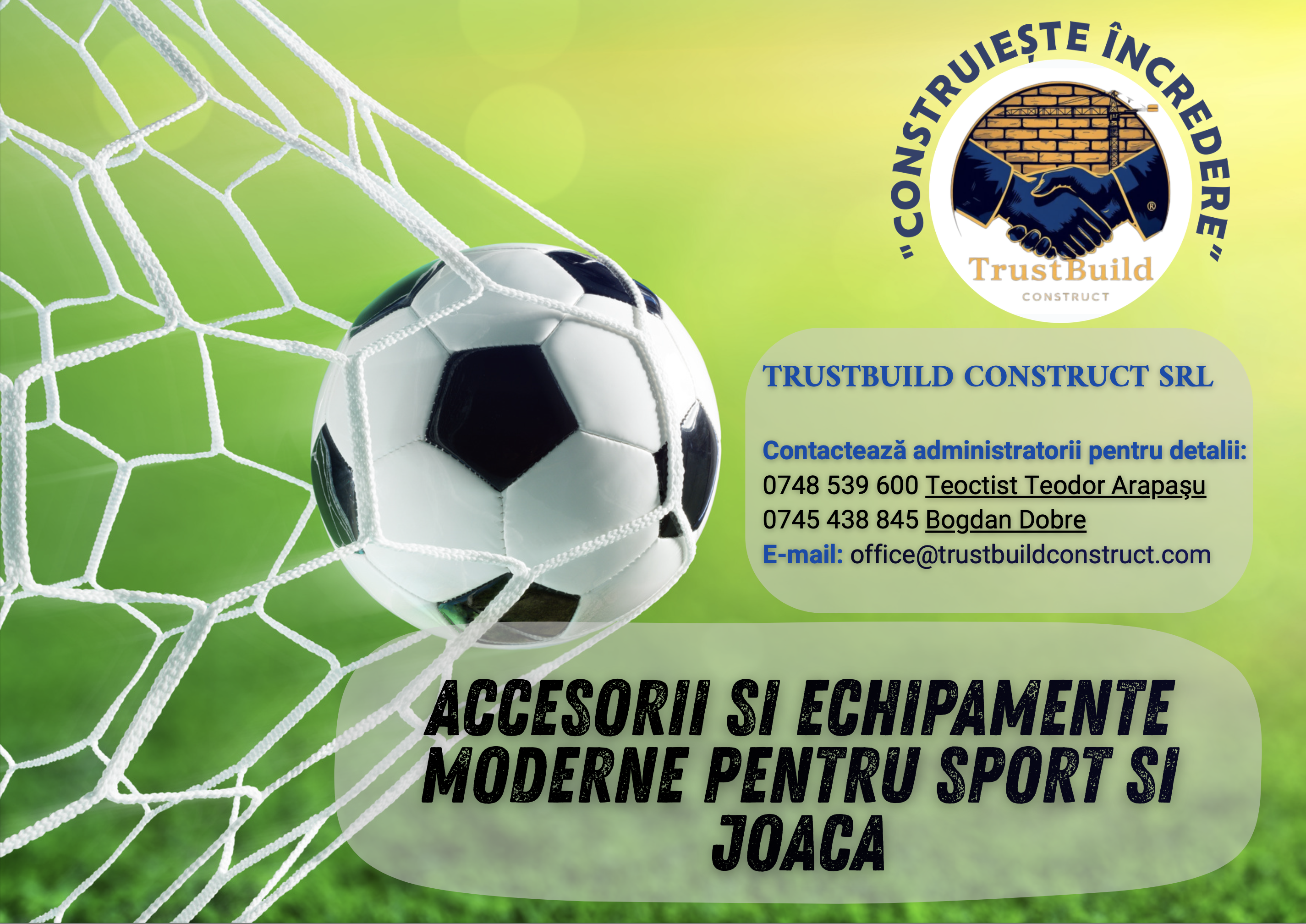 Copertă – Accesorii si echipamente moderne pentru sport si joaca